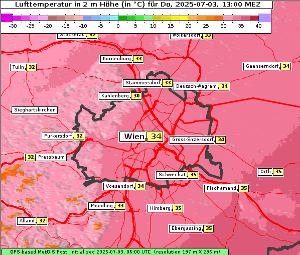 Temperatur, 3. 7. 2025