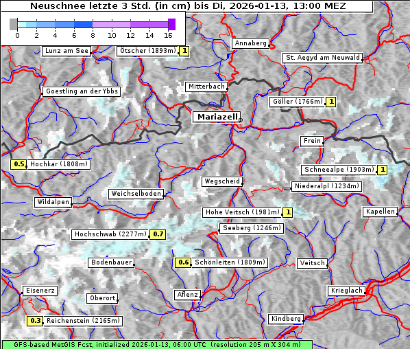 Neuschnee, 13. 1. 2026