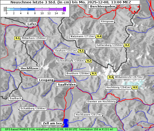 Neuschnee, 8. 12. 2025