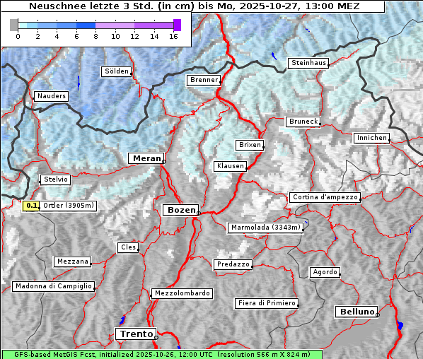 Neuschnee, 27. 10. 2025
