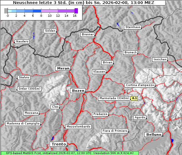 Neuschnee, 8. 2. 2026