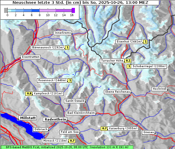 Neuschnee, 26. 10. 2025
