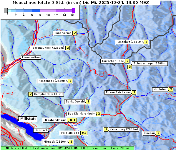 Neuschnee, 24. 12. 2025
