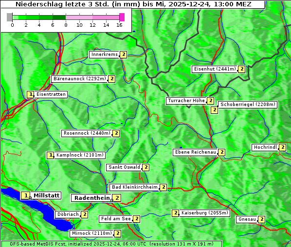 Niederschlag, 24. 12. 2025