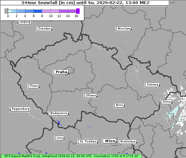 Neuschnee, 22. 2. 2026
