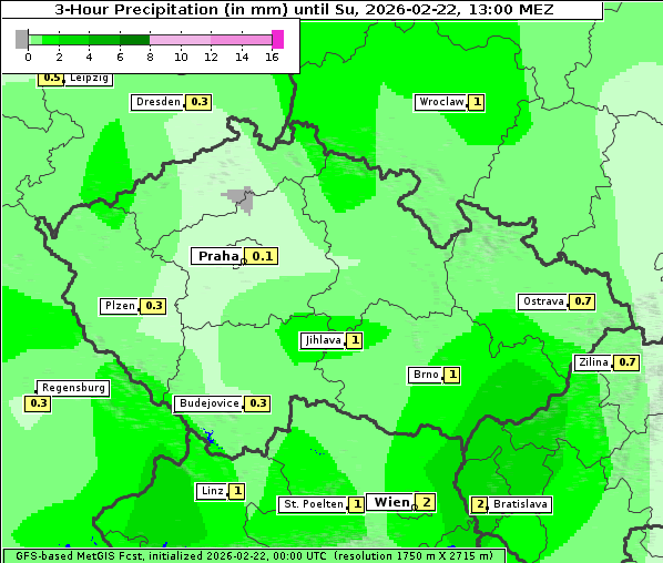 Niederschlag, 22. 2. 2026