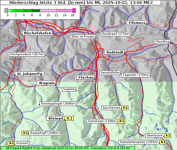 Niederschlag, 22. 10. 2025