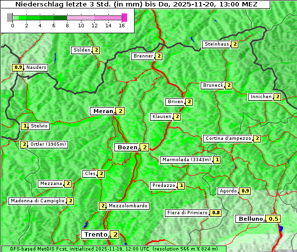 Niederschlag, 20. 11. 2025
