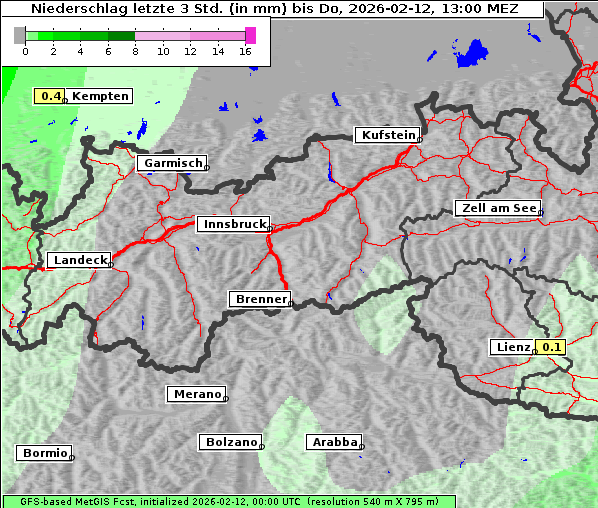 Niederschlag, 12. 2. 2026