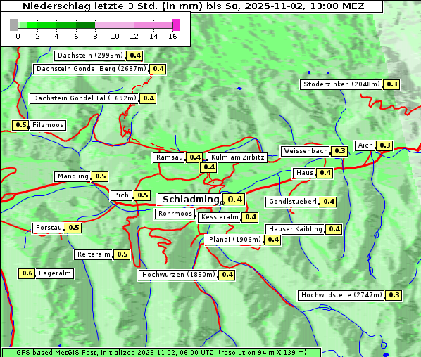 Niederschlag, 2. 11. 2025