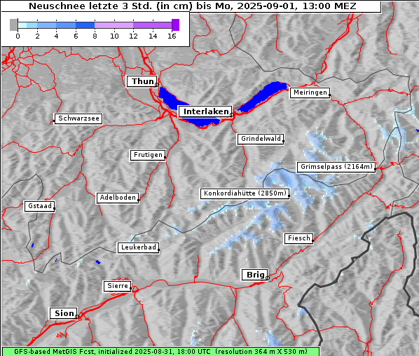 Neuschnee, 1. 9. 2025