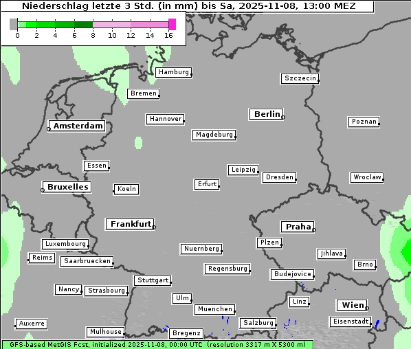 Niederschlag, 8. 11. 2025