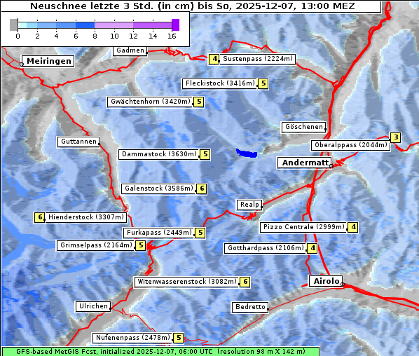 Neuschnee, 7. 12. 2025