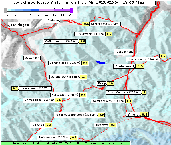 Neuschnee, 4. 2. 2026