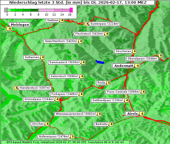 Niederschlag, 17. 2. 2026