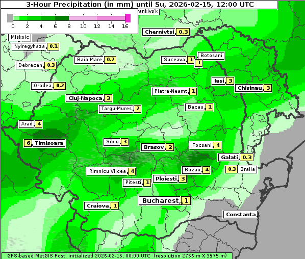 Niederschlag, 15. 2. 2026