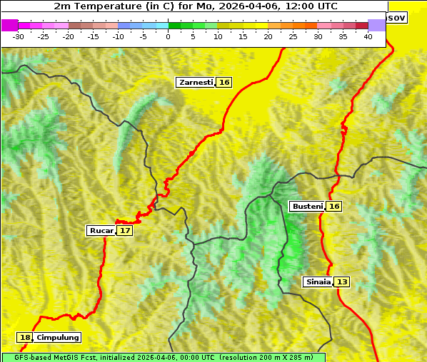 Temperatur, 6. 4. 2026