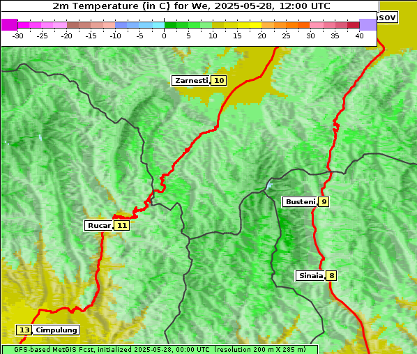 Temperatur, 28. 5. 2025