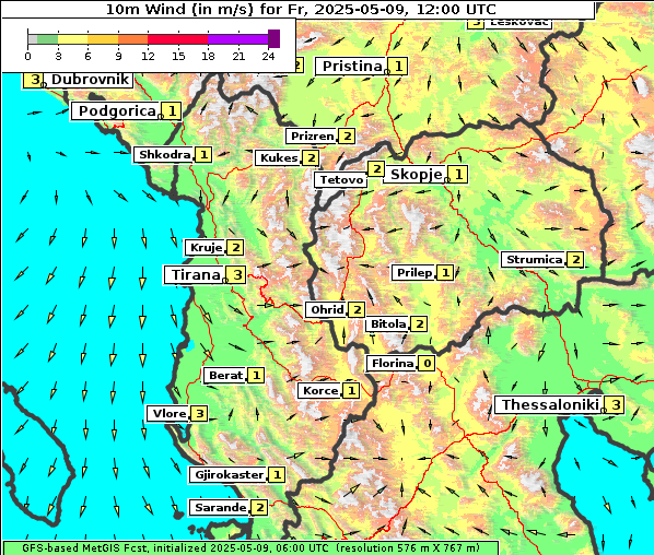 Wind, 9. 5. 2025