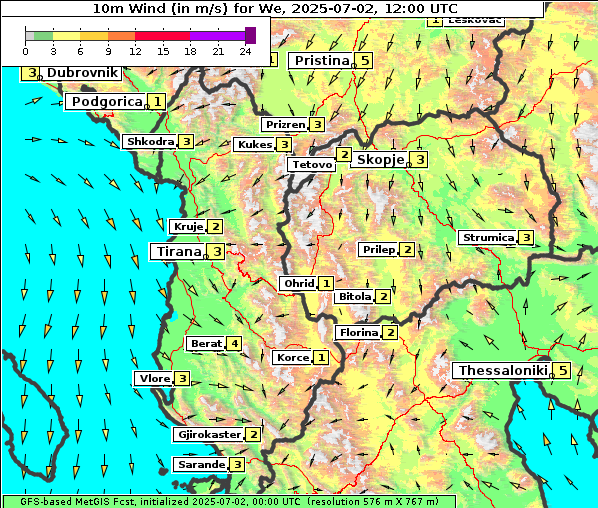 Wind, 2. 7. 2025