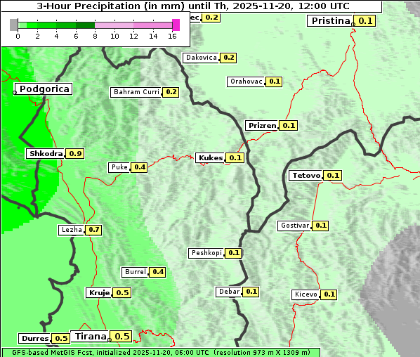 Niederschlag, 20. 11. 2025