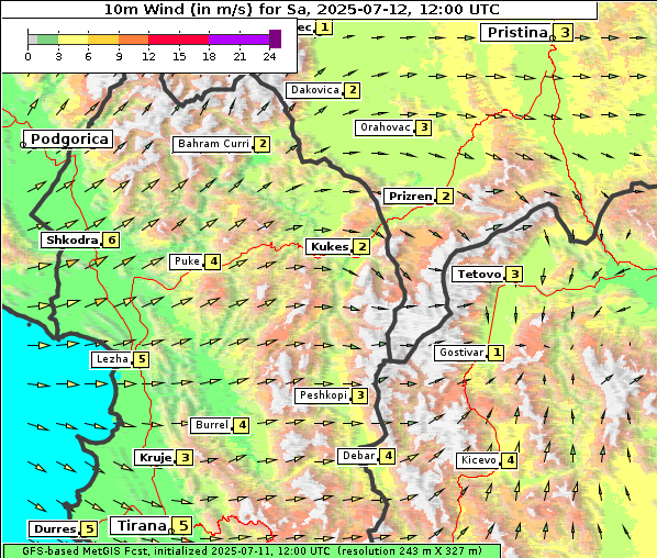 Wind, 12. 7. 2025