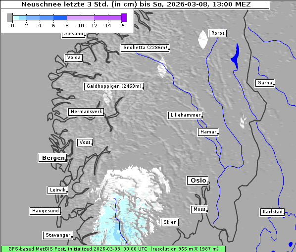 Neuschnee, 8. 3. 2026