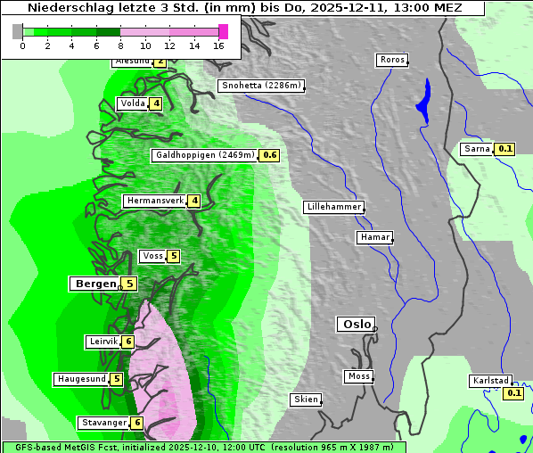 Niederschlag, 11. 12. 2025