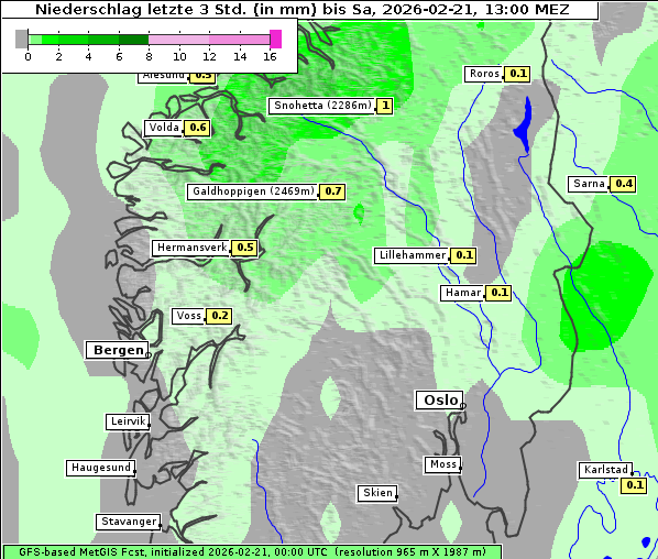 Niederschlag, 21. 2. 2026