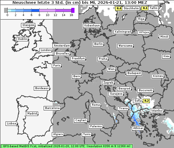 Neuschnee, 21. 1. 2026