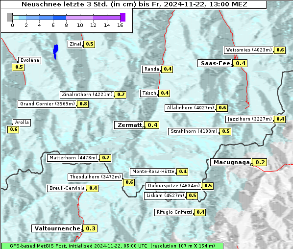 Neuschnee, 22. 11. 2024