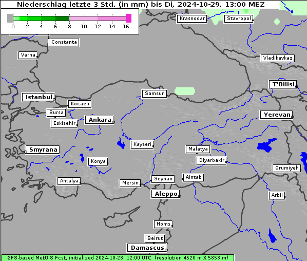 Niederschlag, 29. 10. 2024