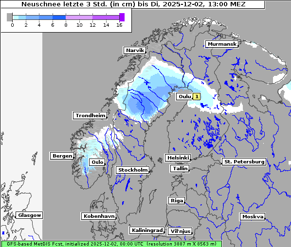 Neuschnee, 2. 12. 2025