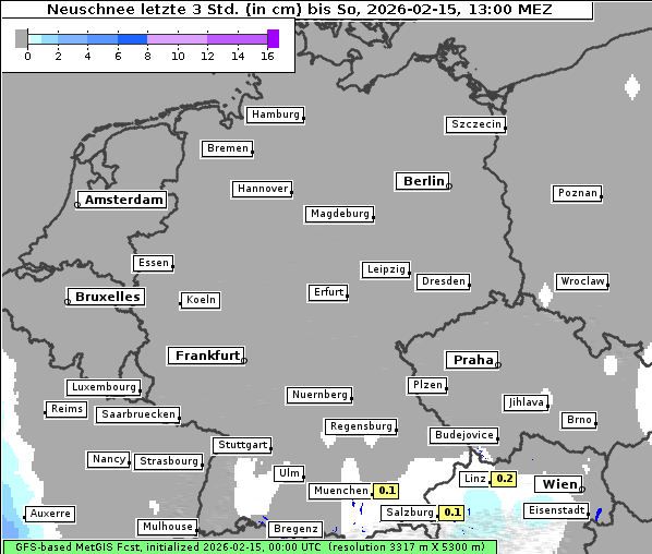 Neuschnee, 15. 2. 2026