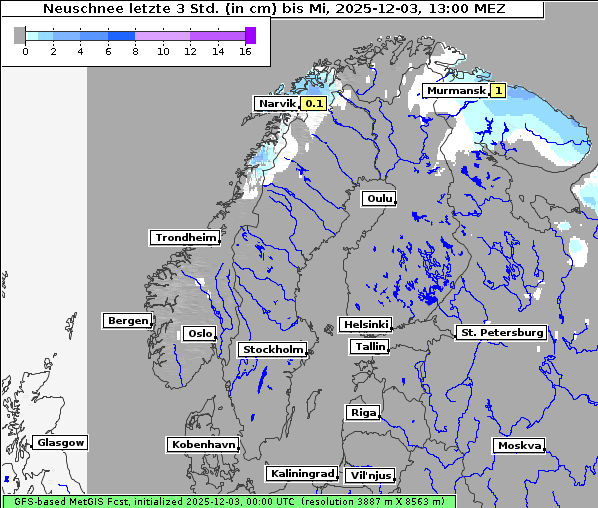 Neuschnee, 3. 12. 2025