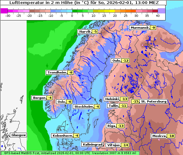 Temperatur, 1. 2. 2026