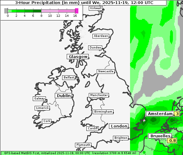 Niederschlag, 19. 11. 2025