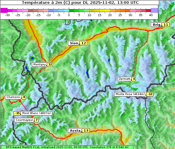 Temperatur, 2. 11. 2025