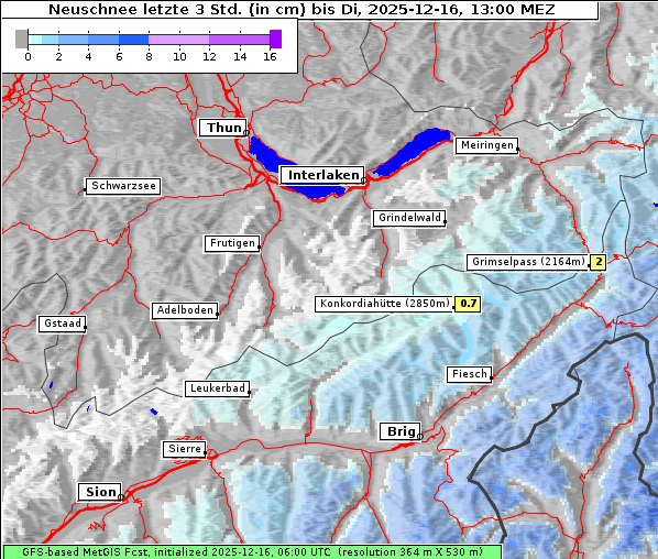 Neuschnee, 16. 12. 2025