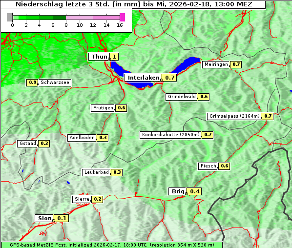 Niederschlag, 18. 2. 2026