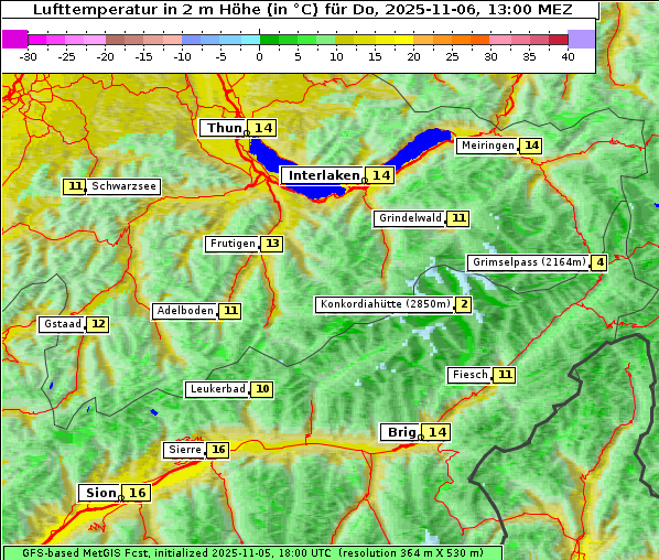 Temperatur, 6. 11. 2025