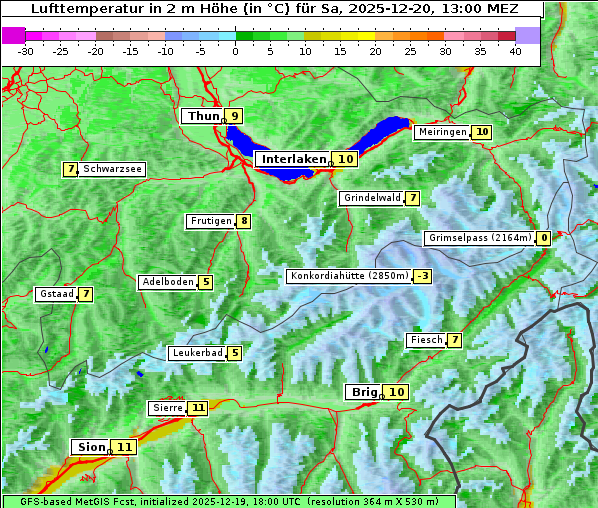 Temperatur, 20. 12. 2025