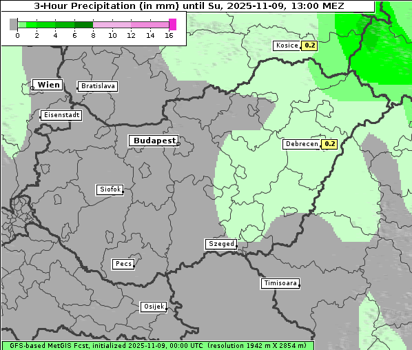 Niederschlag, 9. 11. 2025