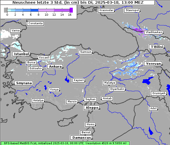 Neuschnee, 18. 3. 2025