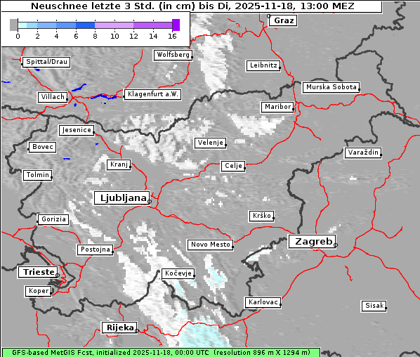 Neuschnee, 18. 11. 2025