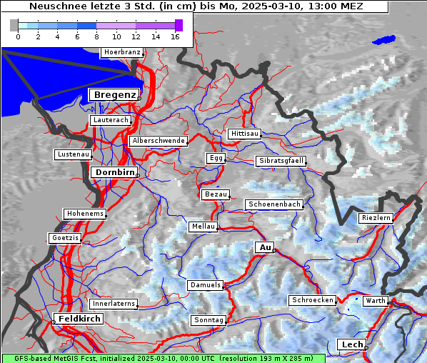 Neuschnee, 10. 3. 2025