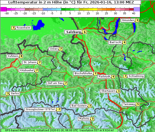 Temperatur, 16. 1. 2026