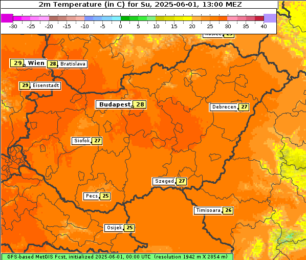 Temperatur, 1. 6. 2025