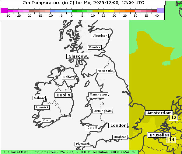 Temperatur, 8. 12. 2025
