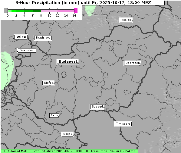 Niederschlag, 17. 10. 2025